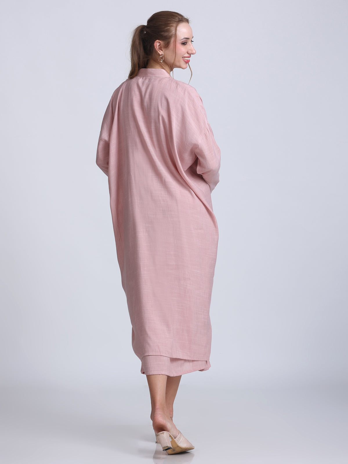 PINKS Set of Two Jacquard Detailed Dress Pink